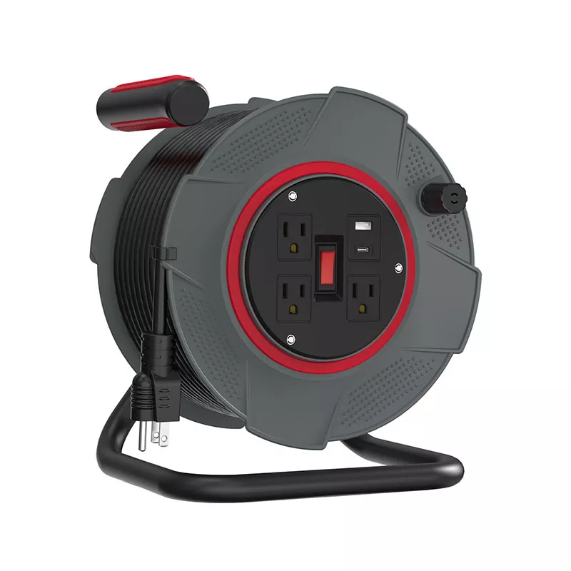 80ft Usb ပလပ်စတစ်ကြိုး ကြိုးဝိုင်း ၃ ပေါက်