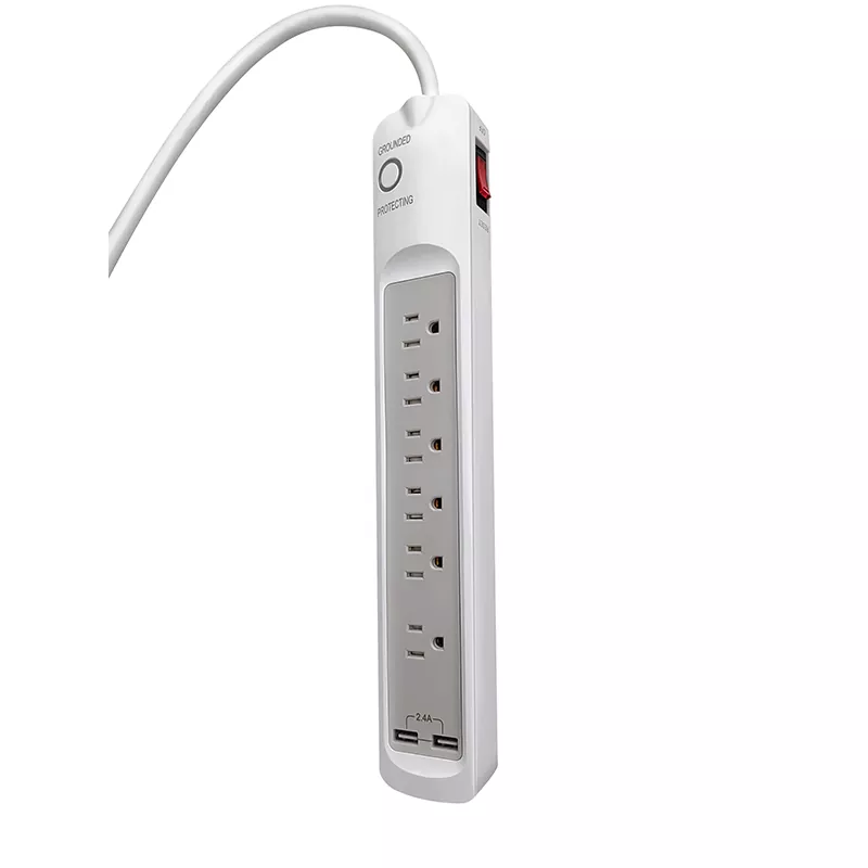 6 ပလပ်ပေါက် Usb 2.4a Power Strip
